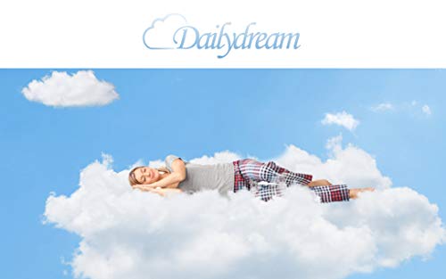 DAILYDREAM Colchón topper viscoelástico "de lujo", de espuma con efecto memoria, 90x200x5cm DAILYDREAM Colchón topper viscoelástico "de lujo", de espuma con efecto memoria, 90x200x5cm