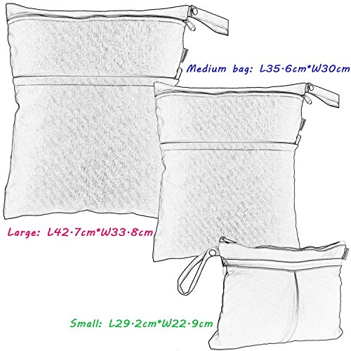 Damero 3pcs Bolsas para Pañales Organizador para Viaje Tiras negras Damero 3pcs Bolsas para Pañales Organizador para Viaje Tiras negras