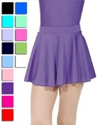 Dancewear Central Nylon Lycra Short Skirt Lcss-Falda Circular de Nailon y Licra, Mujer, Kingfisher, S/M