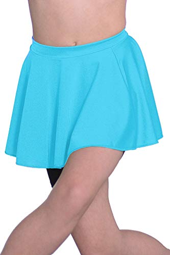 Dancewear Central Nylon Lycra Short Skirt Lcss-Falda Circular de Nailon y Licra, Mujer, Kingfisher, S/M