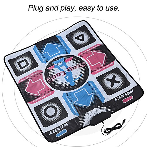 Dancing Mat Pad, Juego Antideslizante Duradero Resistente al Desgaste Dancing Step Dancer Blanket con USB para PC, Plug and Play para Jugador