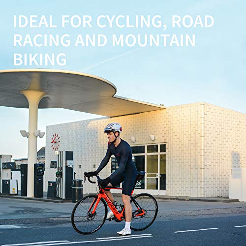 DANISH ENDURANCE Calcetines de Ciclismo para Hombres y Mujeres, Paquete de 3 Calcetines de Bicicleta Transpirables hasta el Tobillo (Negro, EU 43-47)