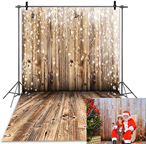 Daniu Photo Backdrops Piso de Madera para Estudio Fotografía Telones de Fondo Vinilo 5x7FT 150cm X 210cm