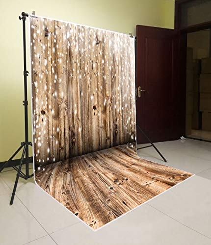 Daniu Photo Backdrops Piso de Madera para Estudio Fotografía Telones de Fondo Vinilo 5x7FT 150cm X 210cm