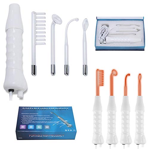 Darsonval - Set portátil de alta frecuencia para tratamiento de acné, alopecia, reducción de arrugas, etc. (5 piezas, ozono) Darsonval - Set portátil de alta frecuencia para tratamiento de acné, alopecia, reducción de arrugas, etc. (5 piezas, ozono)