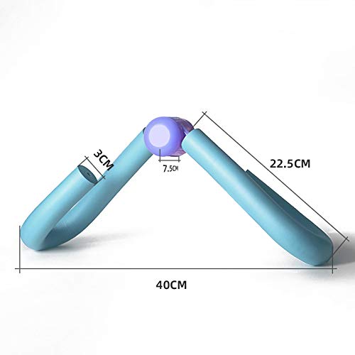 DASFOND Ejercitador de Muslos,Muslos Aparato,Ejercitador de Muslos para Abdominales,Ejercicio Equipo de Deporte en el hogar para Brazo,Hombro,Trasero,Muslo Entrenador de Piernas (Azul)