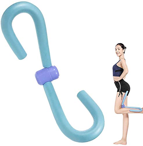 DASFOND Ejercitador de Muslos,Muslos Aparato,Ejercitador de Muslos para Abdominales,Ejercicio Equipo de Deporte en el hogar para Brazo,Hombro,Trasero,Muslo Entrenador de Piernas (Azul)