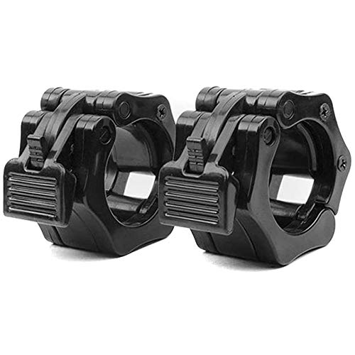 Dasing Abrazaderas de barra, par de liberación rápida de collares de barra olímpica de bloqueo, para entrenamiento profesional Elevaciones fuertes Dasing Abrazaderas de barra, par de liberación rápida de collares de barra olímpica de bloqueo, para entrenamiento profesional Elevaciones fuertes