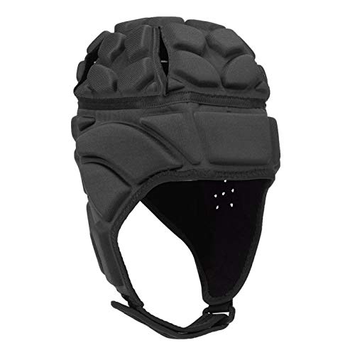 DAUERHAFT Gorra de Portero con Ruedas, Casco de fútbol,(Black XL Code)