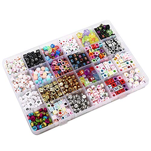 DAUERHAFT Material plástico/Resina de Cuentas Sueltas para Bricolaje, para Pulsera, Tobillera, Collar, Pendientes, llaveros DAUERHAFT Material plástico/Resina de Cuentas Sueltas para Bricolaje, para Pulsera, Tobillera, Collar, Pendientes, llaveros