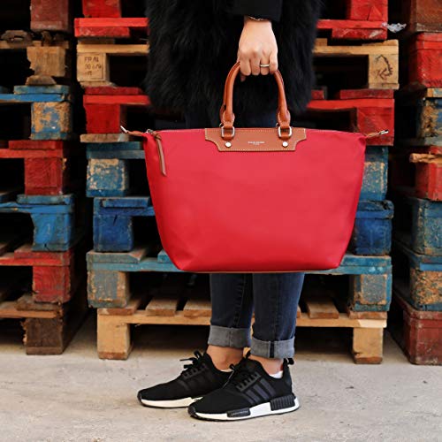 David Jones - Bolso Tote Nylon Mujer - Shopper Nailon Impermeable - Bolso de Mano Plegable - Bolso de Hombro Bandolera Gran Capacidad - Totalizador Shopping Bag - Viaje Playa Comprar Moda - Negro David Jones - Bolso Tote Nylon Mujer - Shopper Nailon Impermeable - Bolso de Mano Plegable - Bolso de Hombro Bandolera Gran Capacidad - Totalizador Shopping Bag - Viaje Playa Comprar Moda - Negro