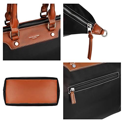 David Jones - Bolso Tote Nylon Mujer - Shopper Nailon Impermeable - Bolso de Mano Plegable - Bolso de Hombro Bandolera Gran Capacidad - Totalizador Shopping Bag - Viaje Playa Comprar Moda - Negro David Jones - Bolso Tote Nylon Mujer - Shopper Nailon Impermeable - Bolso de Mano Plegable - Bolso de Hombro Bandolera Gran Capacidad - Totalizador Shopping Bag - Viaje Playa Comprar Moda - Negro