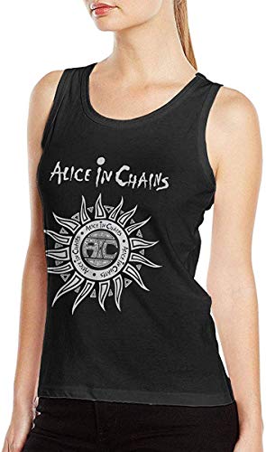 Dazzle T-shirt Mujer Alice-in-Chains Chaleco Algodón Moda sin Mangas Fitness Tank Top