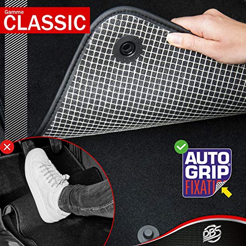 DBS Alfombrillas de Coche - A Medida - Alfombrillas para Coche - 3 uds. - Antideslizante - Moqueta en Negro 900 g/m² - Aspecto Terciopelo - Modelo Star - 1763211 DBS Alfombrillas de Coche - A Medida - Alfombrillas para Coche - 3 uds. - Antideslizante - Moqueta en Negro 900 g/m² - Aspecto Terciopelo - Modelo Star - 1763211