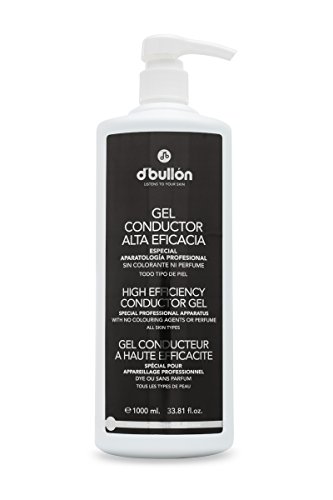 D'Bullón Gel Conductor para uso profesional (ultrasonidos, electroterapia,etc). Alta eficacia. Gel de contacto - 1000 ml D'Bullón Gel Conductor para uso profesional (ultrasonidos, electroterapia,etc). Alta eficacia. Gel de contacto - 1000 ml