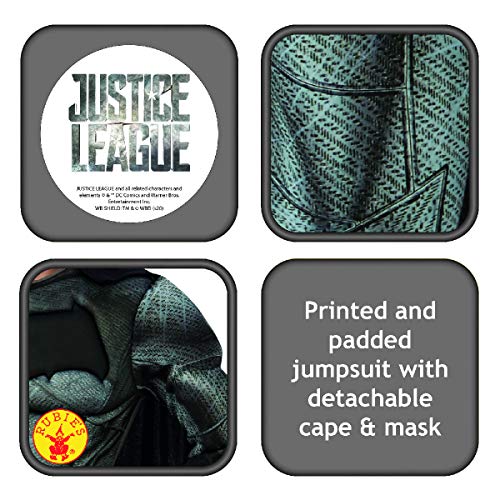 DC Comics - Disfraz de Batman Deluxe para niños, Justice League, 5-6 años (Rubies 640809-M) DC Comics - Disfraz de Batman Deluxe para niños, Justice League, 5-6 años (Rubies 640809-M)