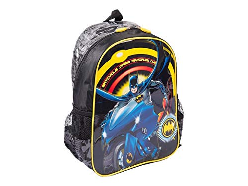 DC Comics - Mochila Infantil Negro Amarillo