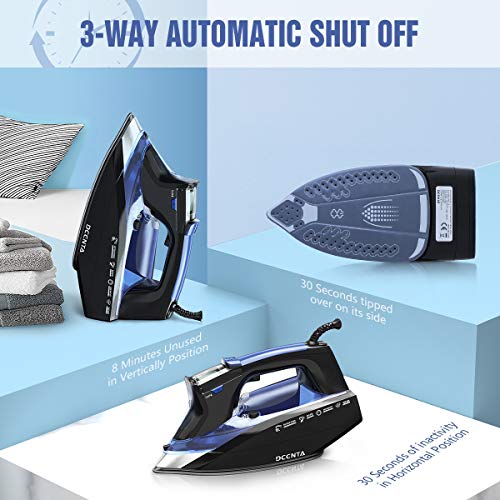 Dcenta LCD Plancha de Vapor,11 Cambios de Temperatura Plancha Vertical Vapor,Depósito de Agua Grande de 350ML Plancha Vertical,Planchado en Seco y Húmedo 4 Modos,2200W de Calentamiento Rápido Dcenta LCD Plancha de Vapor,11 Cambios de Temperatura Plancha Vertical Vapor,Depósito de Agua Grande de 350ML Plancha Vertical,Planchado en Seco y Húmedo 4 Modos,2200W de Calentamiento Rápido