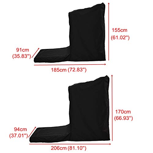 dDanke - Funda protectora para cinta de correr (S-165 x 76 x 140 cm), color negro dDanke - Funda protectora para cinta de correr (S-165 x 76 x 140 cm), color negro