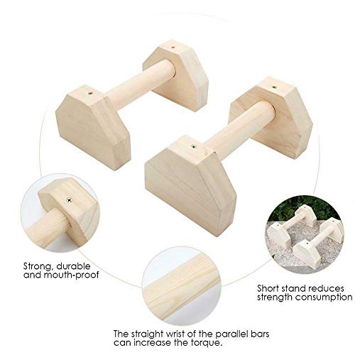 DDD1234 2X Push-up Stand de Madera Street Fitness Stand, Original Mini Soporte de Yoga de Gimnasia paralela (30cm par) DDD1234 2X Push-up Stand de Madera Street Fitness Stand, Original Mini Soporte de Yoga de Gimnasia paralela (30cm par)