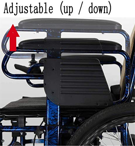 De peso ligero plegable sillas de ruedas eléctrica Powerchair plegable con 12Ah Li-ion, plegable portátil de energía Silla scooter motorizado for discapacitados y ancianos Movilidad ( Color : 12AH )