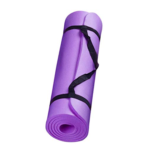 Deajing Esterilla de Yoga Colchoneta Gimnasia Esterilla Yoga Antideslizante Esterilla Deporte Gimnasia Ritmica Yoga Mat Pilates Esterilla Fitness 183x60x0.4cm (Púrpura)