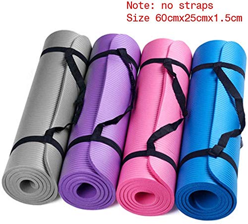 Deajing Esterilla de Yoga Talla Pequeña Colchoneta Gimnasia Esterilla Yoga Antideslizante Esterilla Deporte Gimnasia Ritmica Yoga Mat Pilates Esterilla Fitness 23.6 x 9.8 x 0.6inch (Púrpura)