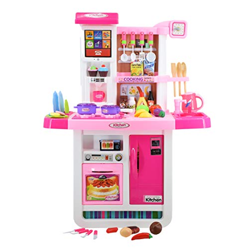 deAO Cocinita "Mi Pequeño Chef" con Características de Sonidos, Panel Táctil y Agua Más de 40 Accesorios Incluidos (Rosa) , color/modelo surtido deAO Cocinita "Mi Pequeño Chef" con Características de Sonidos, Panel Táctil y Agua Más de 40 Accesorios Incluidos (Rosa) , color/modelo surtido