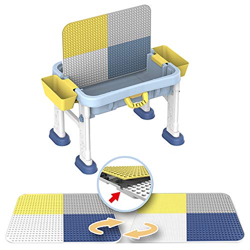 deAO Escritorio Didáctico Infantil Portátil Centro de Actividades 3en1 Mesita Multiusos para el Aprendizaje y Creatividad Infantil Incluye Silla, Pizarra Blanca y Panel para Juegos de Construcción deAO Escritorio Didáctico Infantil Portátil Centro de Actividades 3en1 Mesita Multiusos para el Aprendizaje y Creatividad Infantil Incluye Silla, Pizarra Blanca y Panel para Juegos de Construcción