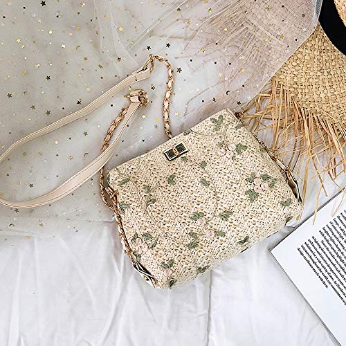DEAR-JY Bolso Tejido a Mano, Bolsa de Paja de Cuerda de Papel Boho Vintage Bolso Tejido Bolsa de Cubo de Paja de Encaje de Playa de Playa Bolsas cuadradas de arpillera, Gran Capacidad,B DEAR-JY Bolso Tejido a Mano, Bolsa de Paja de Cuerda de Papel Boho Vintage Bolso Tejido Bolsa de Cubo de Paja de Encaje de Playa de Playa Bolsas cuadradas de arpillera, Gran Capacidad,B