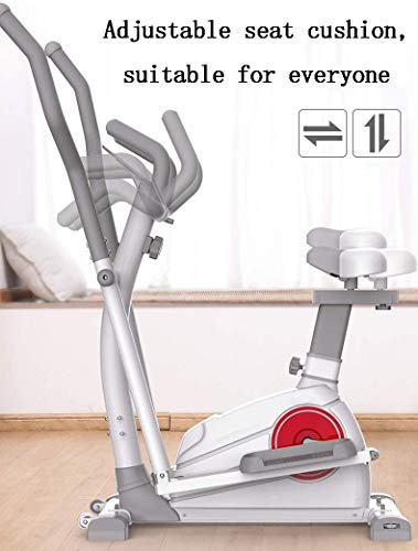 DEAR-JY Elípticas de Fitness de Control magnético,3 en 1 Máquina elíptica Cintas de Correr para Fitness Bicicletas Estáticas,Space Walker Machine con Asiento Equipo de Gimnasia