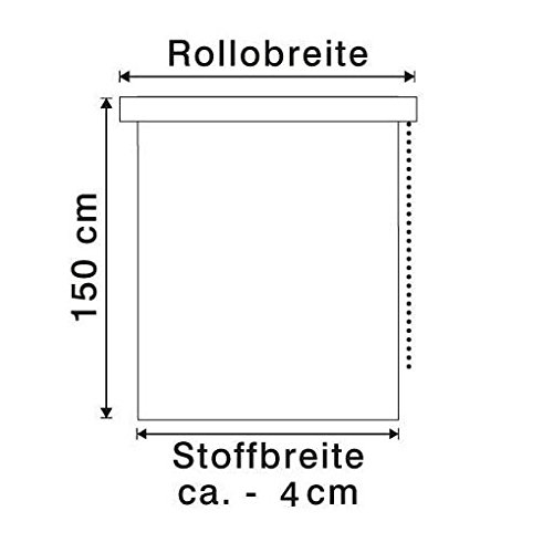 Deco Company Estor térmico con Parte Trasera térmica para Pinzas, máxima Reflejo de luz, Ahorro de energía, Opaco, Todas Las Piezas de Montaje Incluidas, Blanco, 90 x 210 cm (Ancho x Alto).