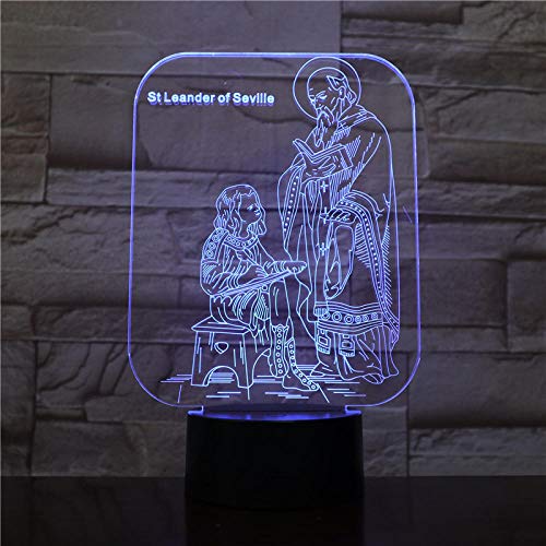 Decoraciones de navidad Sevilla San Leande 3D Light Touch 2019 niño creativo regalo para niños lámpara de mesa de regalo decoración de dormitorio de iglesia iluminación de atmósfera navideña DUYAO00 Decoraciones de navidad Sevilla San Leande 3D Light Touch 2019 niño creativo regalo para niños lámpara de mesa de regalo decoración de dormitorio de iglesia iluminación de atmósfera navideña DUYAO00