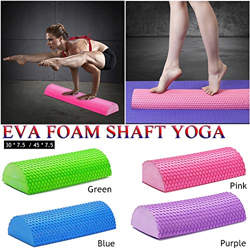 Dedeka Mitad Ronda Fitness Rodillo de Espuma EVA 30-45cm, Rodillo de Espuma semicircular para Masaje Muscular, Equipos de Yoga Pilates con Punto Flotante para masajes Dedeka Mitad Ronda Fitness Rodillo de Espuma EVA 30-45cm, Rodillo de Espuma semicircular para Masaje Muscular, Equipos de Yoga Pilates con Punto Flotante para masajes