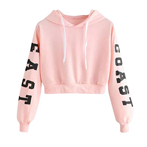 DEELIN La Moda De OtoƱO De Las Mujeres Suelta La Sudadera con Capucha De La Manga Larga Sudadera con Capucha De La Sudadera con Capucha De La Sudadera con Capucha (XS, Rosa) DEELIN La Moda De OtoƱO De Las Mujeres Suelta La Sudadera con Capucha De La Manga Larga Sudadera con Capucha De La Sudadera con Capucha De La Sudadera con Capucha (XS, Rosa)