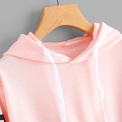 DEELIN La Moda De OtoƱO De Las Mujeres Suelta La Sudadera con Capucha De La Manga Larga Sudadera con Capucha De La Sudadera con Capucha De La Sudadera con Capucha (XS, Rosa) DEELIN La Moda De OtoƱO De Las Mujeres Suelta La Sudadera con Capucha De La Manga Larga Sudadera con Capucha De La Sudadera con Capucha De La Sudadera con Capucha (XS, Rosa)