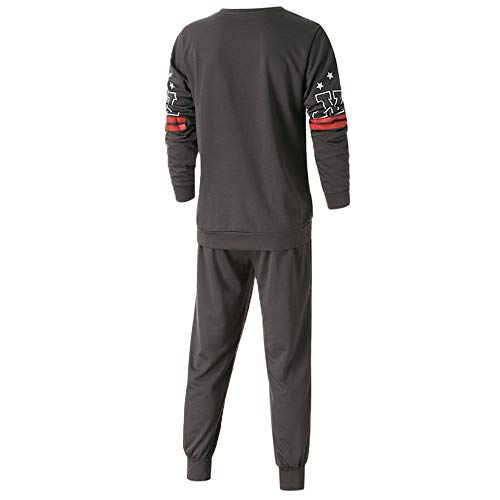 DEELIN Moda De Los Hombres Casual New York Printed Jersey Sudadera con Capucha Sudaderas con Capucha De Lazo Sudaderas Pantalones Juegos Deportivos CháNdal Traje