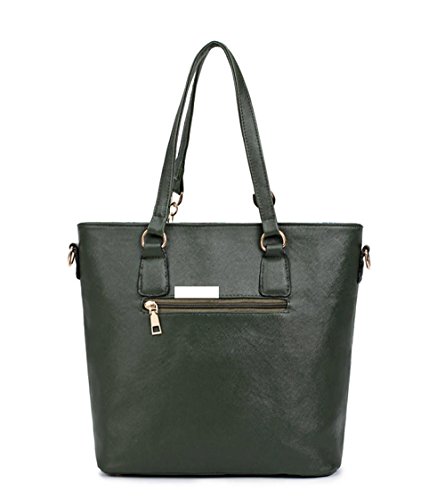 DEERWORD Para mujer Bolsos bandolera Carteras de mano Bolsos totes Carteras de mano con asa Cuero 6pcs Set Verde DEERWORD Para mujer Bolsos bandolera Carteras de mano Bolsos totes Carteras de mano con asa Cuero 6pcs Set Verde
