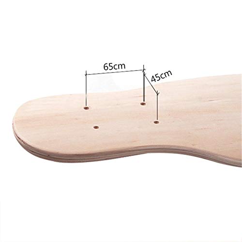 delibett Monopatín cruiser, monopatín completo, mini longboard de madera de arce en estilo vintage, tabla de skate para manualidades, 80 cm