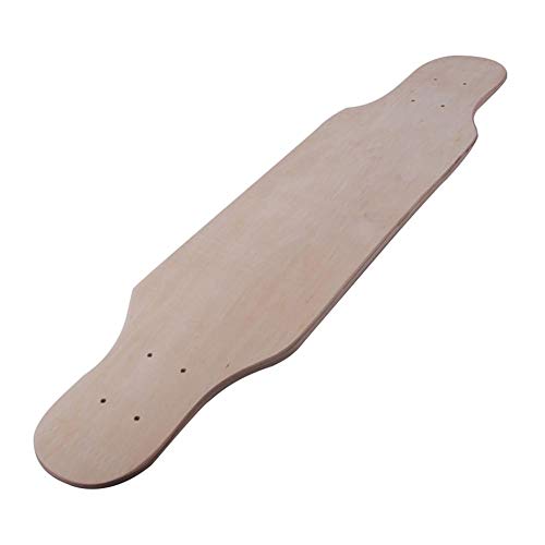 delibett Monopatín cruiser, monopatín completo, mini longboard de madera de arce en estilo vintage, tabla de skate para manualidades, 80 cm