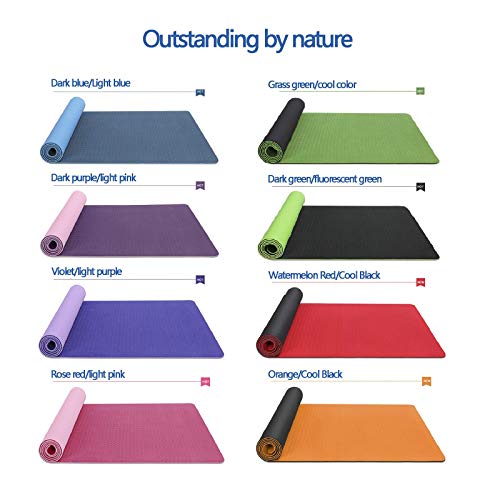 Delicado, suave, antideslizante, seguro, grueso y Yogamatta, 6 mm Tjock Halkskydad Yogamatta, Lämplig För Träning I Hemmet, Lätt Yoga, Yoga, Pilates, Män Och Kvinnor, 183 * 61 * 0,6 cm, GimnastikMatta Delicado, suave, antideslizante, seguro, grueso y Yogamatta, 6 mm Tjock Halkskydad Yogamatta, Lämplig För Träning I Hemmet, Lätt Yoga, Yoga, Pilates, Män Och Kvinnor, 183 * 61 * 0,6 cm, GimnastikMatta
