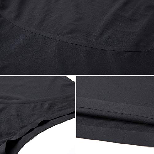 DELIMIRA Camiseta Moldeadora Camiseta Interior Body Shaper sin Costuras Ropa Interior para Mujer Negro 46 DELIMIRA Camiseta Moldeadora Camiseta Interior Body Shaper sin Costuras Ropa Interior para Mujer Negro 46