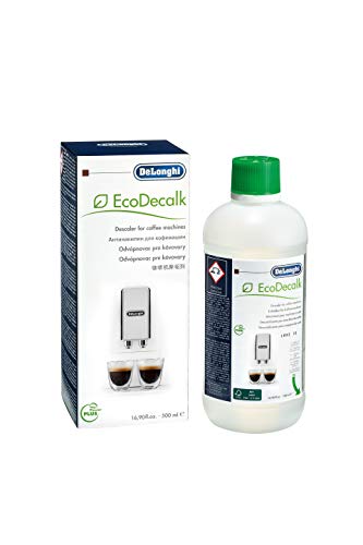 De'longhi Ecodecalk - Líquido descalcificador universal, cafeteras superautomáticas, 500 ml, ecológico y eficiente, compatible cafeteras modelos ECAM / ETAM De'longhi Ecodecalk - Líquido descalcificador universal, cafeteras superautomáticas, 500 ml, ecológico y eficiente, compatible cafeteras modelos ECAM / ETAM