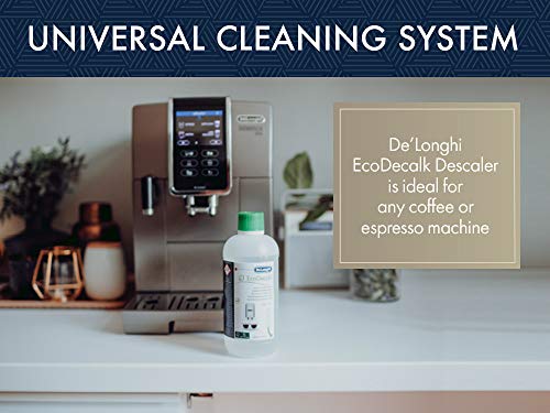 De'longhi Ecodecalk - Líquido descalcificador universal, cafeteras superautomáticas, 500 ml, ecológico y eficiente, compatible cafeteras modelos ECAM / ETAM De'longhi Ecodecalk - Líquido descalcificador universal, cafeteras superautomáticas, 500 ml, ecológico y eficiente, compatible cafeteras modelos ECAM / ETAM