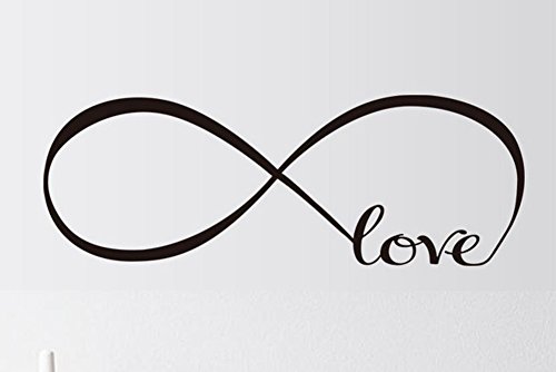 Demarkt Adhesivo de Pared Inglés Love Decorativo Pegatina Pared Para Dormitorio Vinilos Stickers Elegante y Hermoso 22 * 60CM 1PCS