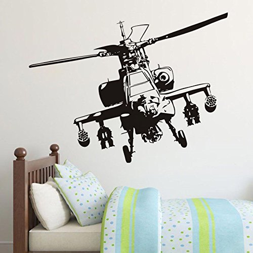 Demarkt Vinilo Militar Helicóptero Batalla Mixer Etiqueta de La Pared DIY Decoración del Arte Extraíble Apliques Murales Sala de Estar Dormitorio Estudio Pegatinas de Pared