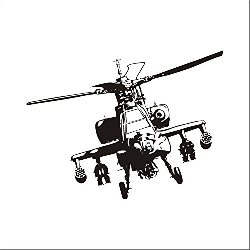 Demarkt Vinilo Militar Helicóptero Batalla Mixer Etiqueta de La Pared DIY Decoración del Arte Extraíble Apliques Murales Sala de Estar Dormitorio Estudio Pegatinas de Pared