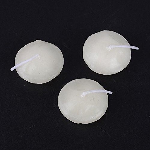 DERMAI 90Pcs Velas Flotantes Pequeñas Blanco de Té Tealight (Diámetro 3,8cm) Decoración Boda Fiesta Navidad Cumpleaños Cena Marfil Blanco