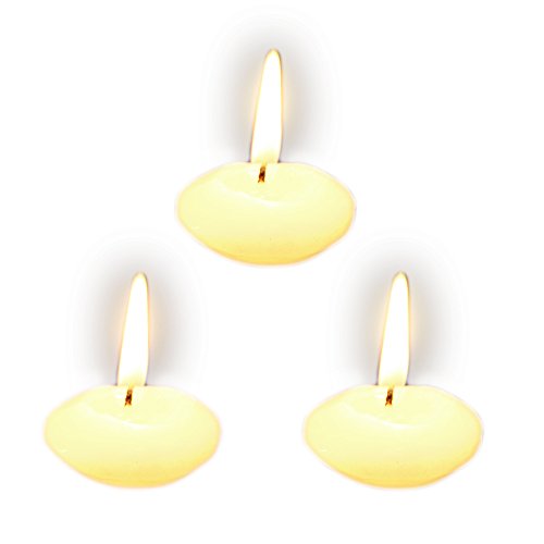 DERMAI 90Pcs Velas Flotantes Pequeñas Blanco de Té Tealight (Diámetro 3,8cm) Decoración Boda Fiesta Navidad Cumpleaños Cena Marfil Blanco