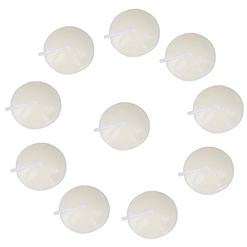 DERMAI 90Pcs Velas Flotantes Pequeñas Blanco de Té Tealight (Diámetro 3,8cm) Decoración Boda Fiesta Navidad Cumpleaños Cena Marfil Blanco